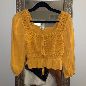 Mustard Yellow Blouse